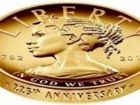 Sloboda je na 100-dolárovej minci zobrazená ako černoška