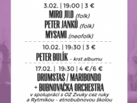 FEBRUÁROVÉ MUSIC CLUBY