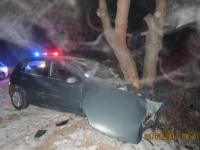 Obrazom: Opitý vodič vrazil pri Považskej Bystrici do stromu